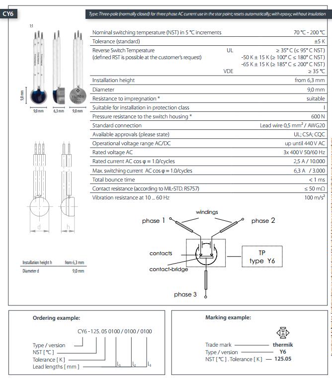 CXY规格THERMIK温控器