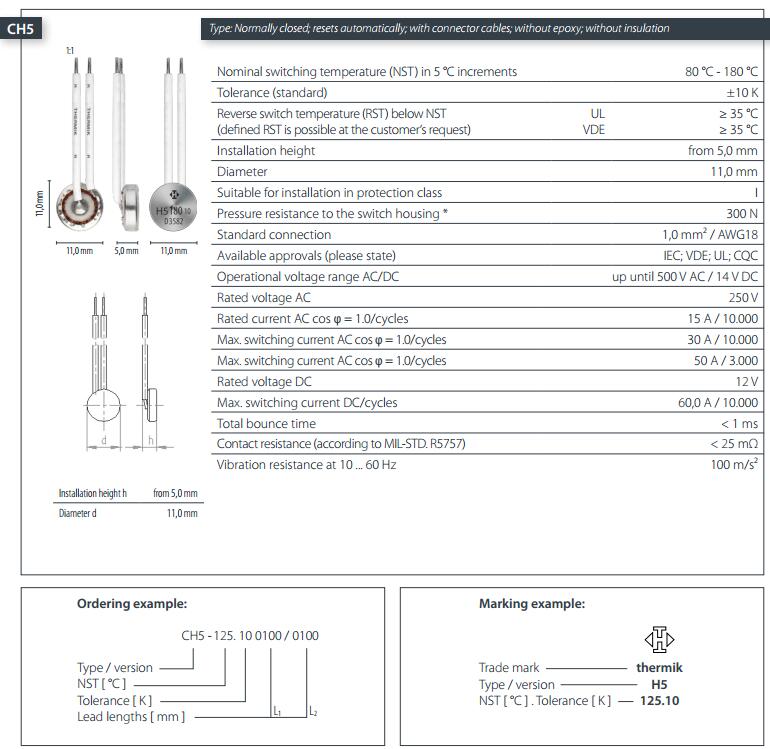 CH5 thermostat