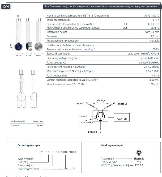 CYH thermostat
