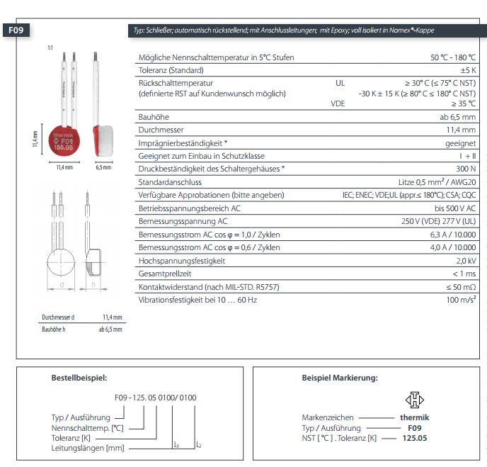 F09 thermostat