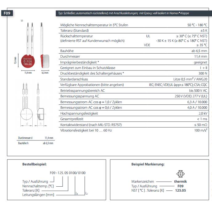 L09 thermostat