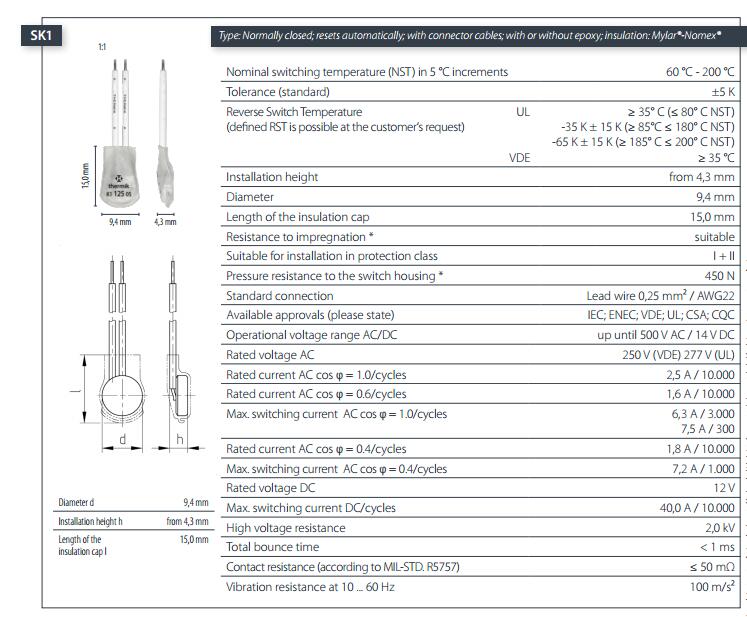 SK1 thermostat